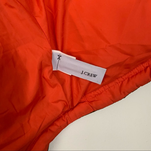 J. CREW Quilted Olive Green with Orange Lining Puffer Down Vest - Picture 13 of 13